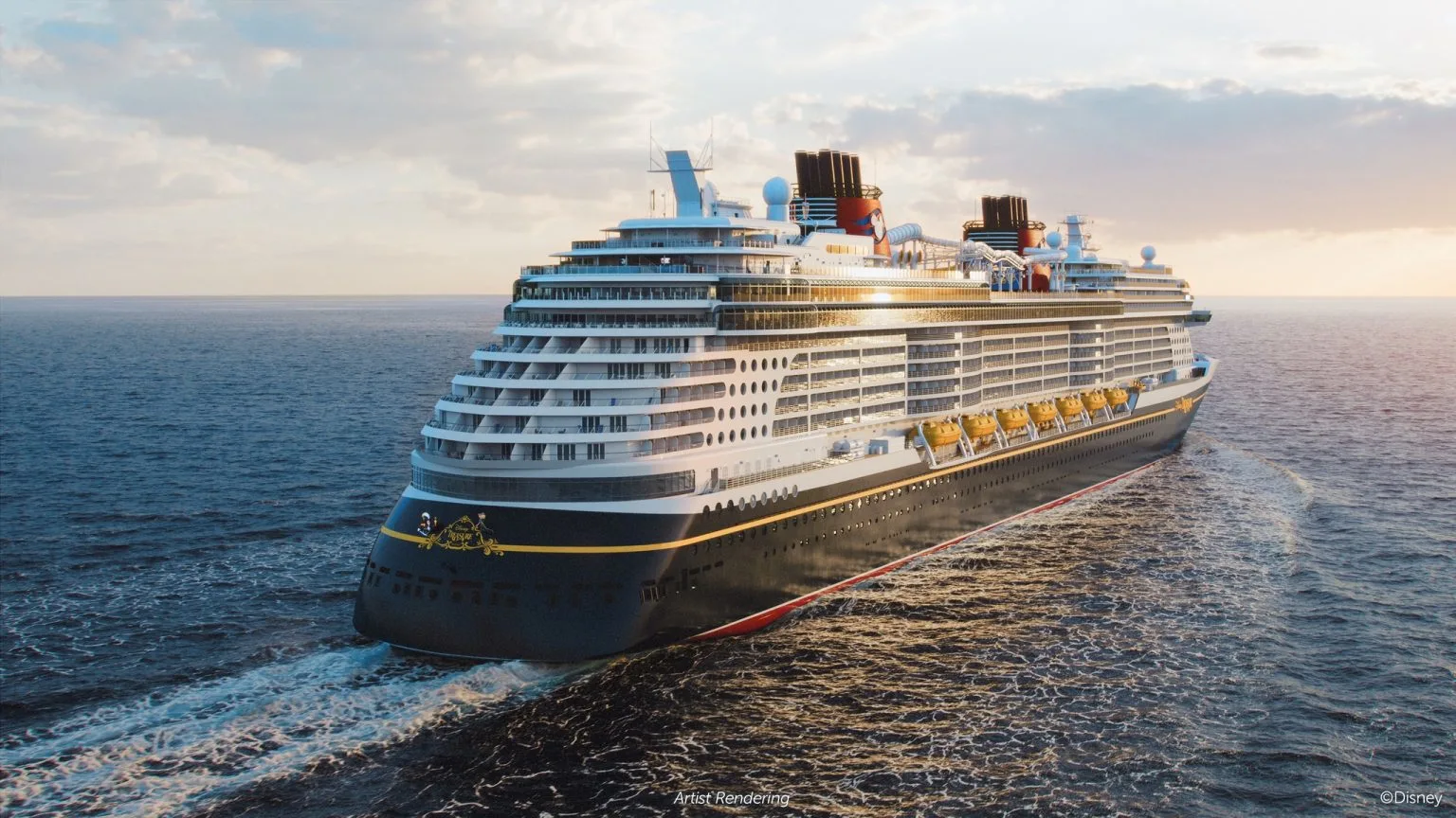 Disney Adventure cruise ship sailing from Singapore