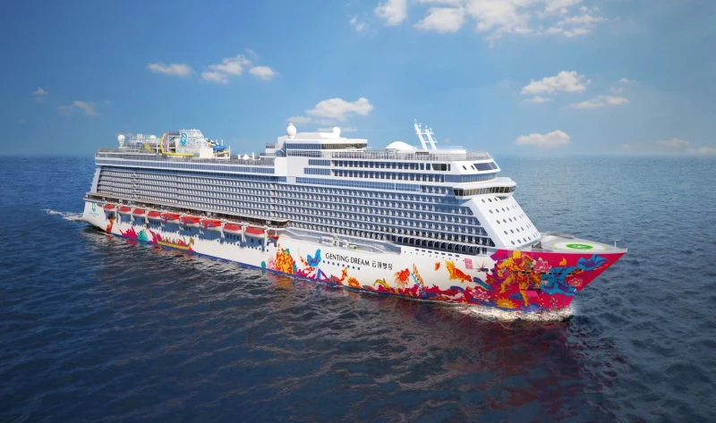 Genting Dream cruise ship sailing from Singapore