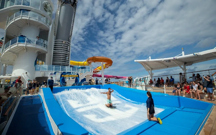 FlowRider surf simulator on Navigator of the Seas