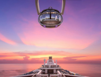Panoramic view from North Star ride on Royal Caribbean Singapore Cruise