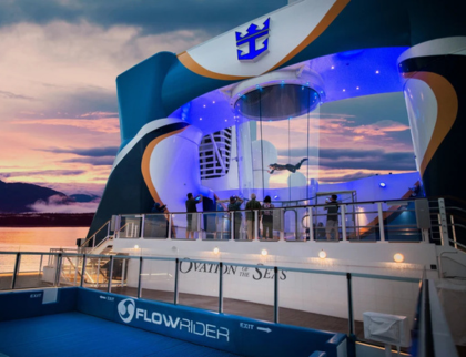 Indoor skydiving with RipCord by iFLY on Royal Caribbean Cruise from Singapore