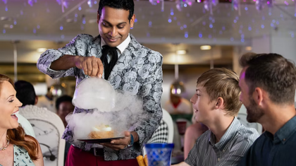 Wonderland fine dining on Royal Caribbean Cruise with creative culinary experience