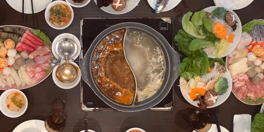 Hot Pot dining experience with ocean view on Genting Dream Cruise