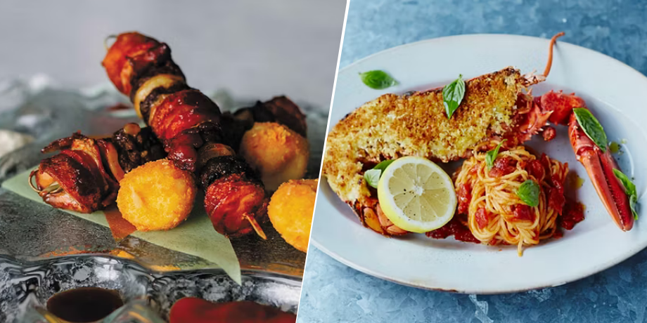 Sample gourmet dishes served onboard Ovation of the Seas cruise ship