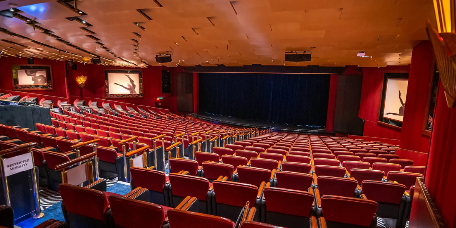 Zodiac Theatre seating area inside Star Voyager Cruise ship