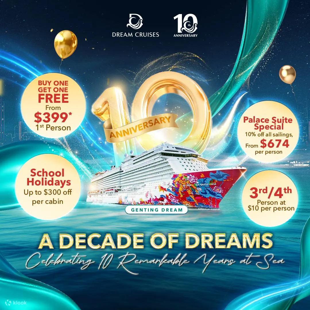 Dream Cruises 10th Anniversary Sale